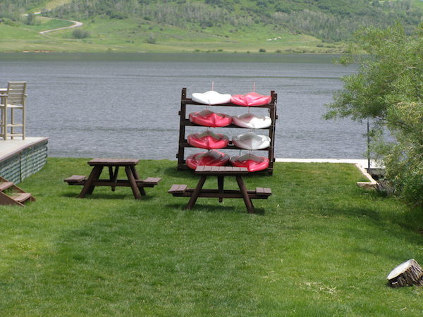 Lakeside Paddleboard Stand and Picnic Area